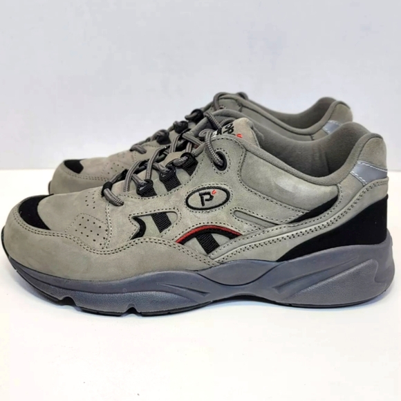 Propét Men's Stability Walker Sneaker Grey/Black Nubuck Size 9 M(D) M2034 - Picture 3 of 11
